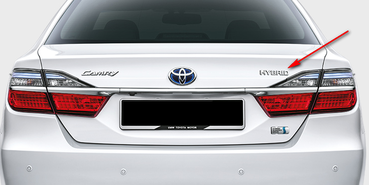 Camry Hybrid Logo/insignia