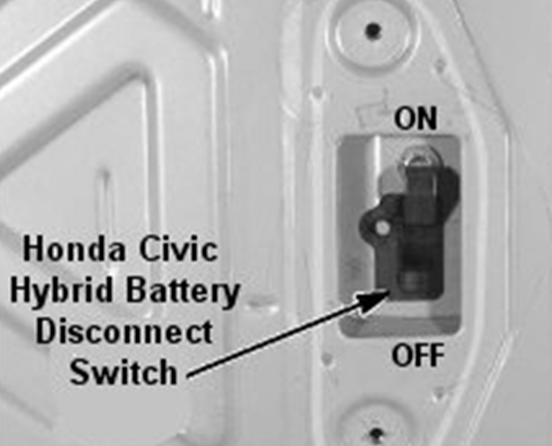 Honda Civic Hybrid Battery Disconnect Switch